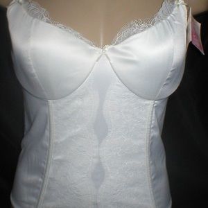 Chantilly Lace Bustier w Garter Strap & UW, NWT